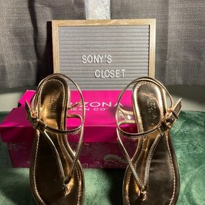 Arizona Brenna Rose Gold Mirrored sandals
